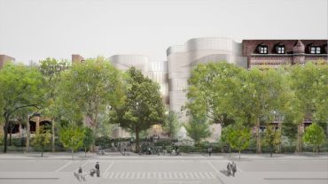 A rendering of the proposed exterior for the Museum’s Richard Gilder Center expansion (Photo courtesy: Studio Gang Architects).