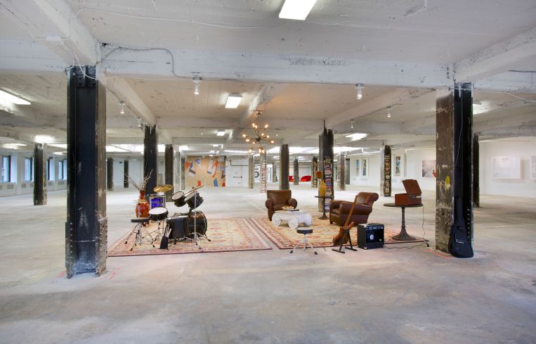 What a common space could look like in an office on the ninth floor of 5 Bryant Park (Photo: Kevin Chu and Sharon Mclaughlin).