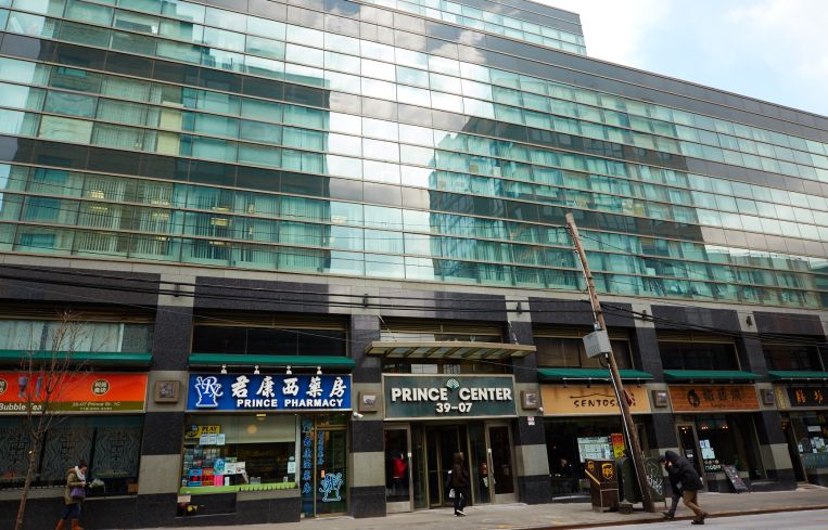 Messrs. Lee and Chiu built the retail and office condo Prince Center in 2002 (Photo: Yvonne Albinowski/ For Commercial Observer).