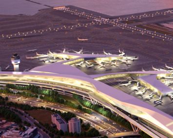 A rendering of the new Terminal B. Photo: LaGuardia Gateway Partnership