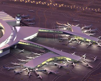 A rendering of the new Terminal B (Photo: Architect HOK's website).