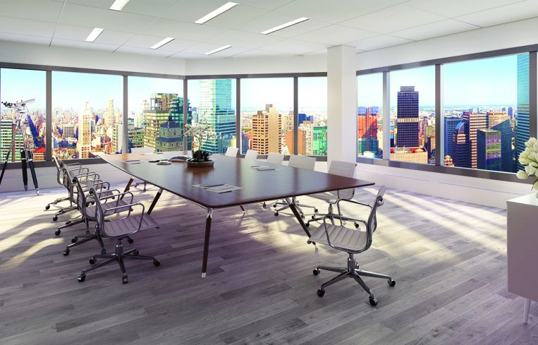 A conference room (Rendering: Real Estate Arts).