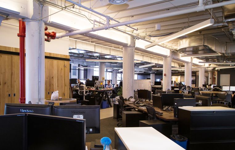 There is open space for its more than 300 employees (Photo: Kaitlyn Flannagan/ For Commercial Observer).