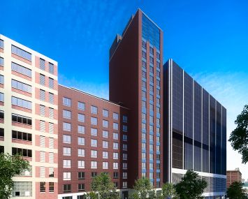 Rendering of Marriott Fairfield Inn at 538 West 58th Street (Image: Gene Kaufman Architect).