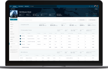Hightower's platform with CompStak data (Image: Hightower). 