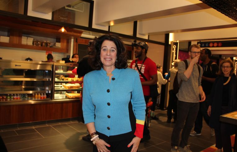 Susan Fine, TurnStyle’s developer, at the grand opening. Photo: Lauren Elkies Schram/ for Commercial Observer