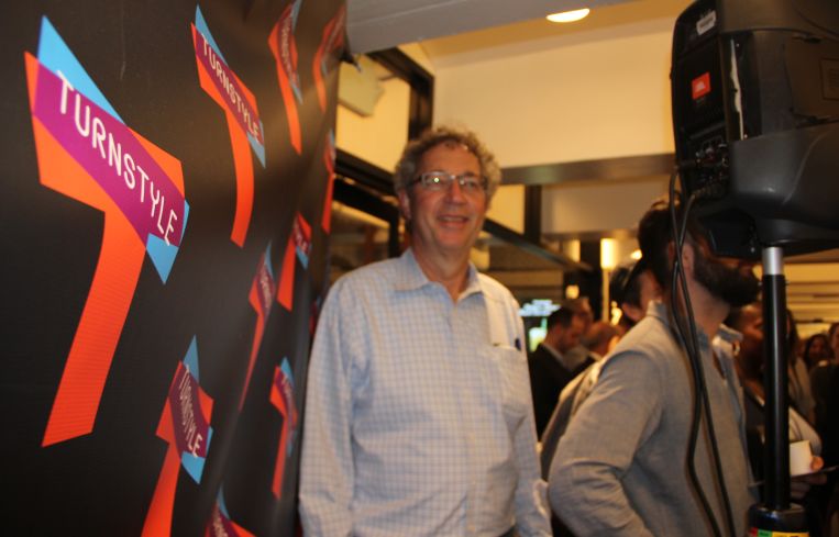 David Firestein of SCG Retail, who brokered deals for Starbucks and Papyrus, at TurnStyle (Photo: Lauren Elkies Schram/for Commercial Observer).