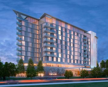 A rendering of the Marriott at 100 Independence Drive in Silicon Valley.