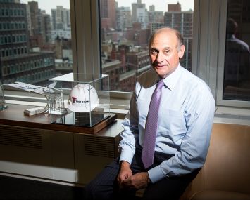 Daniel Tishman in his office at 100 Park Avenue (Photo: Michael Nagle).