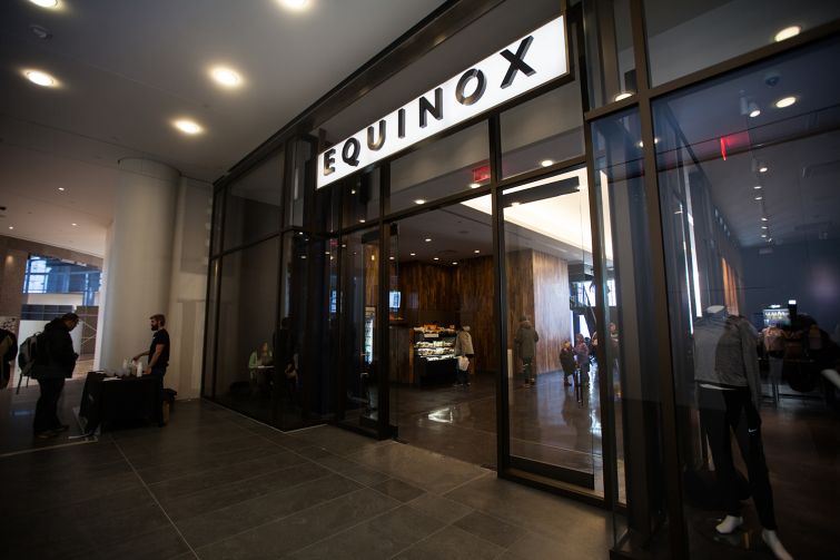 The retail portion of Equinox at Brookfield Place.