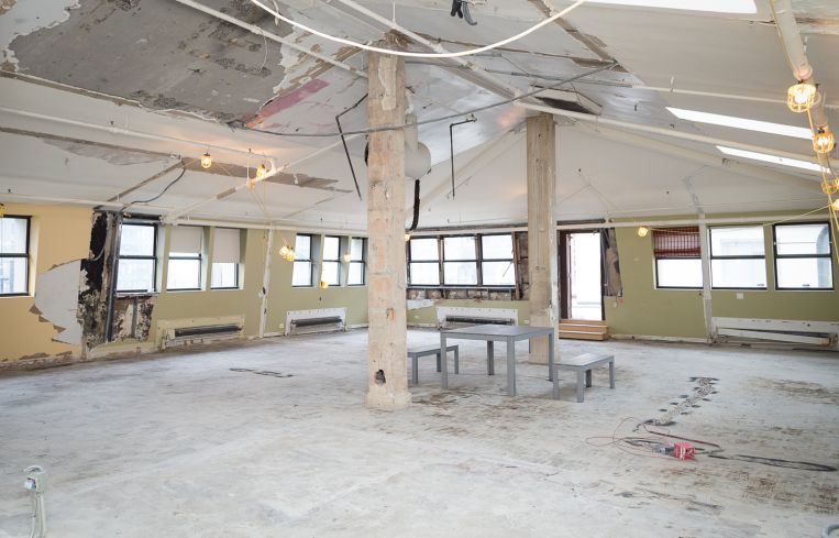 A current image of the penthouse (Photo: Kaitlyn Flannagan/ For Commercial Observer).