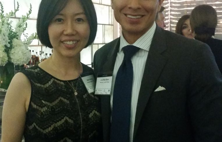 Helen Hwang of Meridian Investment Sales and Jonathan Stern of Meridian Capital Group (Photo: Lauren Elkies Schram/Commercial Observer).
