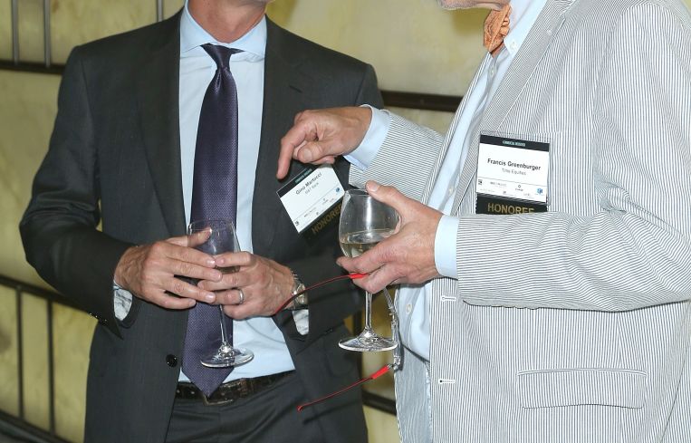 Gino Martocci of M&T Bank, left, and Francis Greenburger of Time Equities (Photo: Jimi Celeste/PMC).