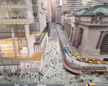 A rendering of One Vanderbilt, which will sit across from Grand Central Terminal (Courtesy: CoStar Group).