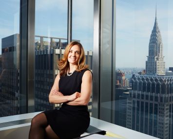 Judy Guarino at J.P. Morgan Chase's 270 Park Avenue office
(Yvonne Albinowski/For Commercial Observer).