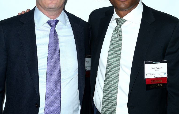 Will Oehler, left, and Chad Tredway of J.P. Morgan Chase (Photo: Jimi Celeste/PMC).