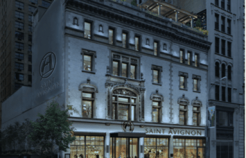 A rendering of an upgraded 218-222 West 57th Street (Rendering: marketing material by GGP and Thor). 