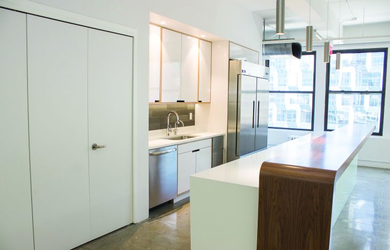 The pre-built 16th floor includes a new kitchen (Photo: Jemma Dilag/ For Commerical Observer).