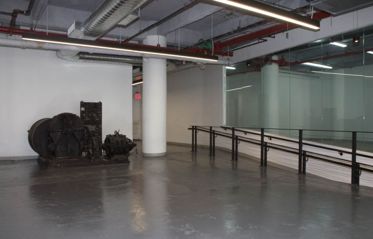 The original elevator hoist in the build was added to the lobby to reflect its history and character (Photo: Jemma Dilag/ For Commercial Observer).