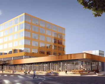 Cammeby's International's 626 Sheepshead Bay Road rendering. Rendering: S9 Architecture.
