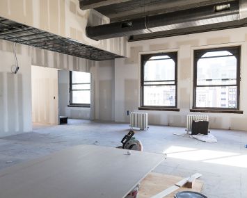 Superfly's office under construction at 381 Park Avenue South (Photo: Kaitlyn Flannagan/ For Commercial Observer).