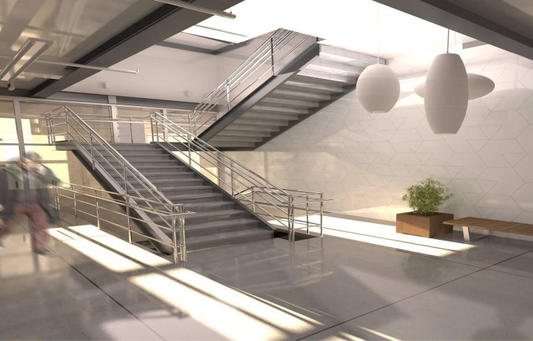 Rendering of the interior of the building (Rendering: The Mann Group).