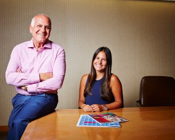 Jeff Winick and his daughter, Danielle Winick, who work together at Winick Realty Group.