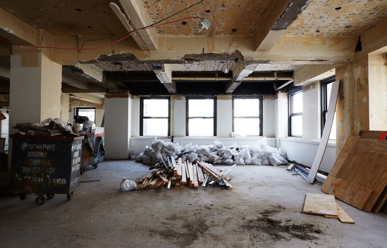 An office renovation at 30 Broad Street. Yvonne Albinowski/For Commercial Observer