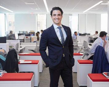 Stephen Palmese at Cushman & Wakefield's Brooklyn offices.
