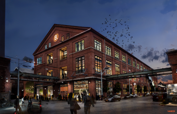 A rendering of the Brooklyn Navy Yard. 