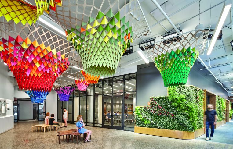 Etsy's offices. Rendering: Gensler.