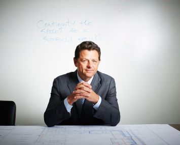 Richard Wood, CEO of Plaza Construction, in his offices at 5 Bryant Park.
Yvonne Albinowski/For Commercial Observer
