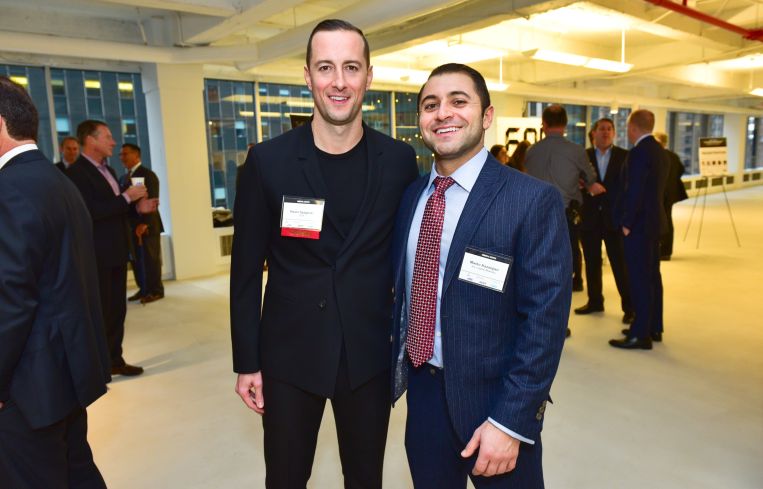 Adam Spagnolo, left, with Marco Kazanjian.
Photo: Sean Zanni/PMC