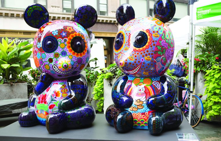 Fancy Animal Party is currently installed in the Garment District. Photo: James Maher