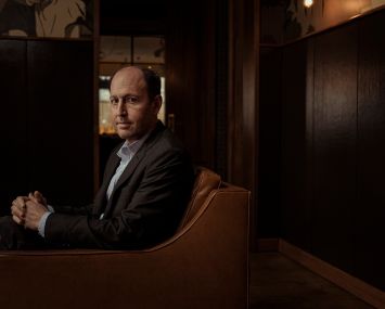 Bill Brodsky in his Smyth hotel in Tribeca. Photo: Sasha Maslov