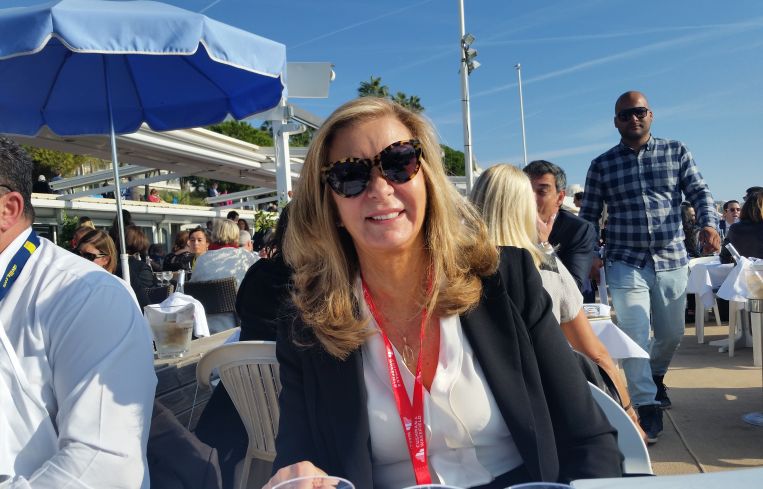 Virginia Pitarelli of Crown Retail Services at MAPIC. Photo: Lauren Elkies Schram.