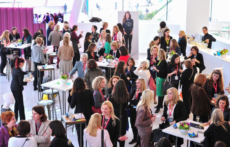 A female cocktail networking event at MAPIC. Photo: MAPIC World.