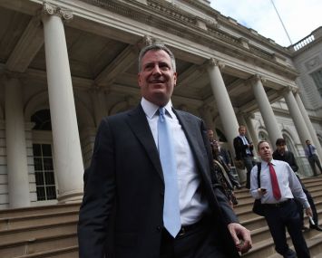 Mayor Bill De Blasio.