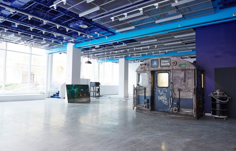 The train car was built in 1961 and brought to the space in 2014. Ascis Photo: Yvonne Albinowski/For Commercial Observer.