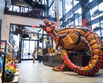 Inside Coach's new flagship concept. Photo: Emily Assiran for Commercial Observer.