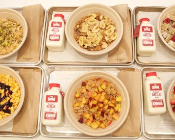 What's being served at Kellog's NYC in Times Square. Photo: Kellogg's NYC