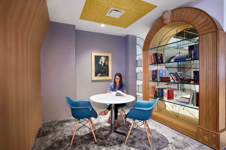 Meeting rooms for social interactions. Photo: Garrett Rowland.