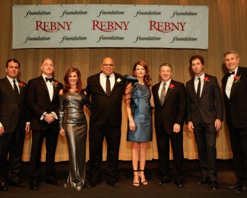 From left to right: Peter Riguardi, Bill Dacunto, Lindsay Ornstein, John Banks, MaryAnne Gilmartin, Marc Holliday, Jed Walentas and Carl Weisbrod. Photo: Jill Lotenberg Photography
