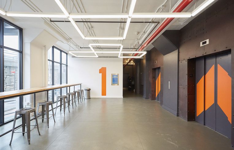 The lobby of the Bruckner Building. Photo: Harry Zernike/ for Commercial Observer.