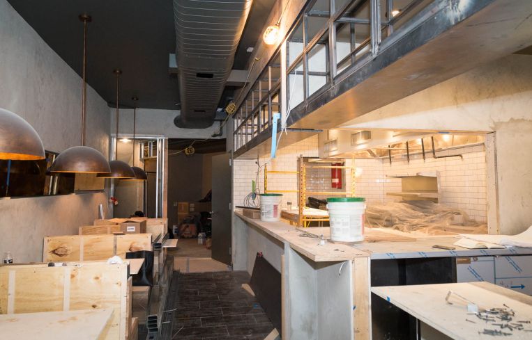 Inside Mok Bar at 212 Flatbush Avenue. Photo: Kaitlyn Flannagan for Commercial Observer.