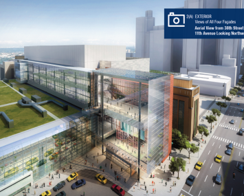 A rendering of the Jacob K. Javits Convention Center expanion. Courtesty: Empire State Development Corporation 