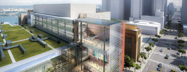 A rendering of the Jacob K. Javits Convention Center expanion. Courtesty: Empire State Development Corporation 