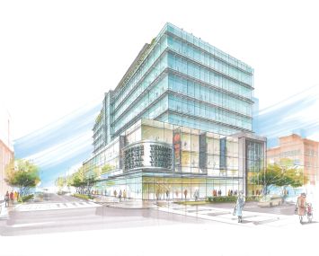 RENDERING OF 38-01 QUEENS BOULEVARD. IMAGE: SBLM ARCHITECTS via Curbcut Urban Partners