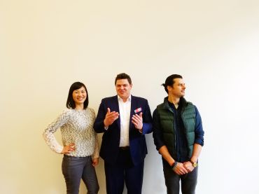 Totem's founders, from left, Vivian Liao Korich, Tucker Reed and Manuel Mansylla. Photo: Totem