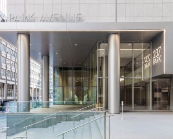 A rendering of the entrance to 237 Park Avenue.